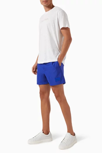 Medium Drawstring Swim Shorts in Recycled Polyester