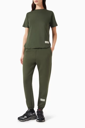 Logo Patch Joggers in Organic Cotton