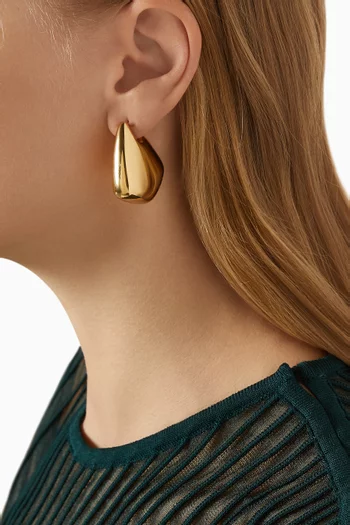 Small Fin Earrings in 18kt Gold-plated Sterling Silver