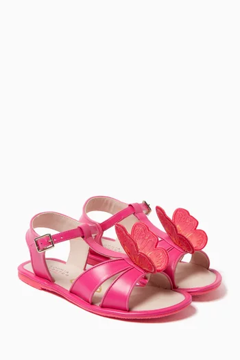 Butterfly Sandals in Leather
