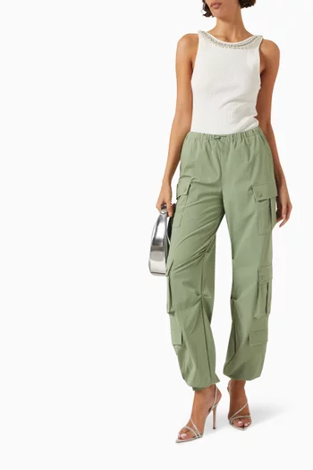 Shara Parachute Cargo Pants in Recycled-nylon