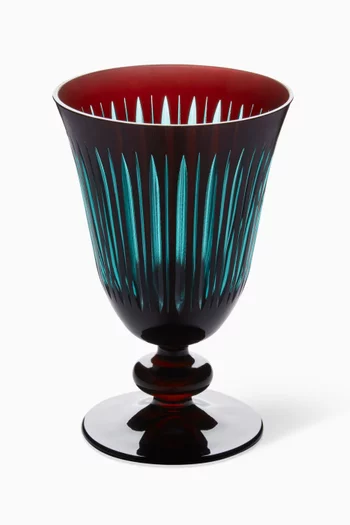 طقم كؤوس زجاج متعدد الأوجه، 4 قطع