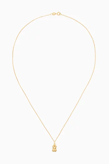 Teddy Pendant Necklace in 18kt Gold