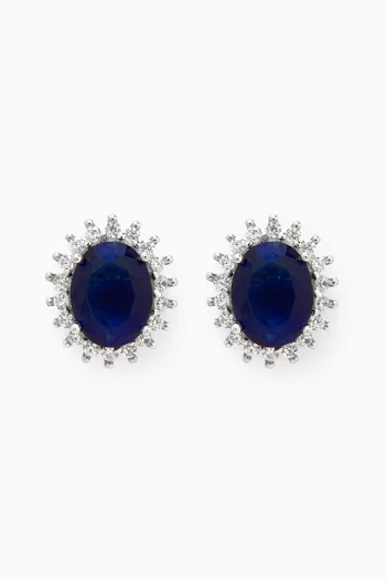 Hyacinth Stud Earrings in Sterling Silver
