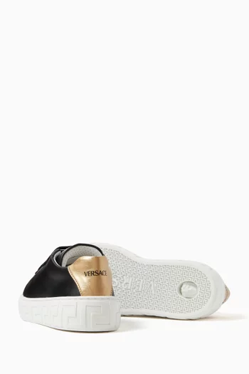Low-top La Greca Sneakers in Leather
