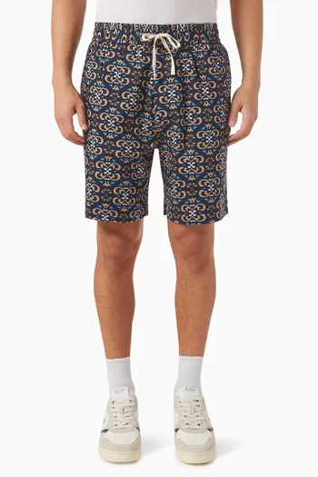 Hendrix All-over print Shorts in Tencel-blend