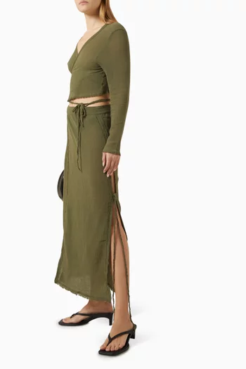 Tsatsa Maxi Skirt in Cotton