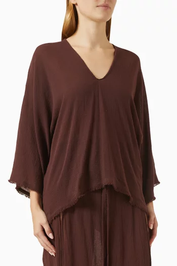 Banti V-neck Top in Cotton