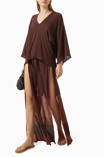 Chihil Tie-dye Maxi Skirt in Cotton