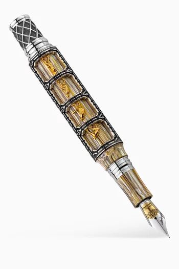 Theory of Evolution Fountain Pen in Sterling Silver