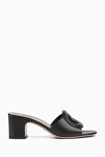 GG Mule Sandals in Leather