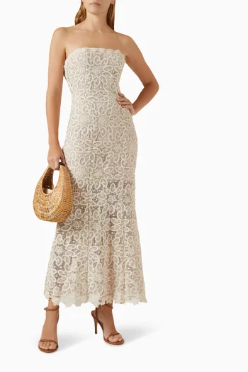 Dreamer Midi Dress in Lace