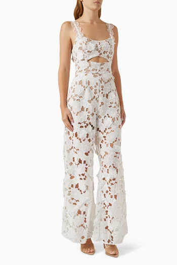 Windward Cut-out Jumpsuit in Lace