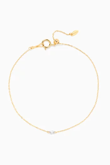 Danaé Diamond Bracelet in 18kt Gold