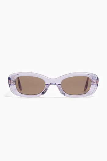 Tambu VC1 Rectangle-frame Sunglasses in Acetate