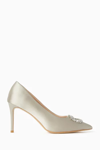 Nova 90 Pumps in Embellished Satin