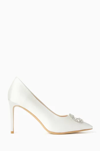 Nova 90 Pumps in Embellished Satin