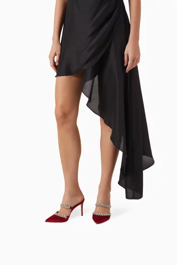 Autumn 90 Mules in Embellished Satin