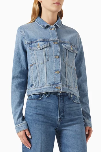 Committed To Fit Jacket in Cotton-denim