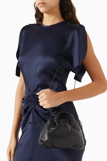 Bombon Supple Plaited-handle Bag in Shiny Lambskin