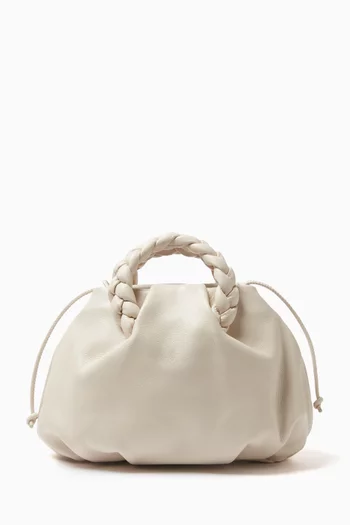 Bombon Supple Plaited-handle Bag in Shiny Lambskin