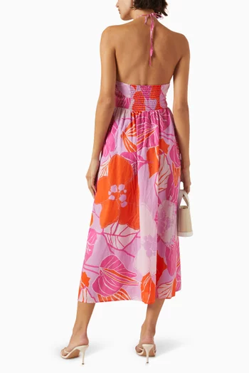 Ingrid Floral-print Midi Dress