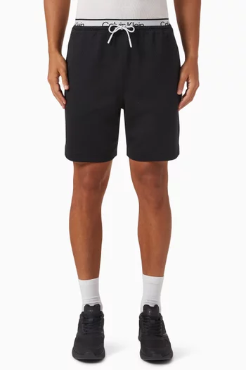 Double Waistband Gym Shorts in Jacquard