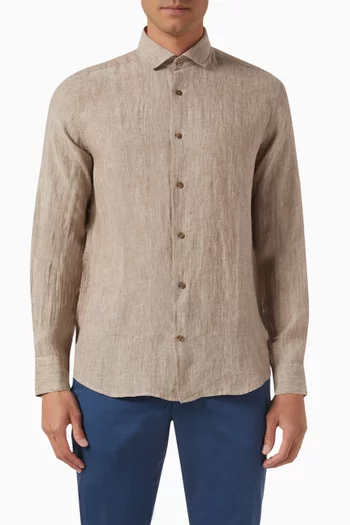 Antonio Long-sleeve Shirt in Linen