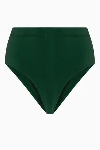 Waverly High-waist Bikini Briefs in Lycra