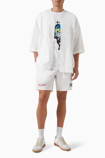 Printed Crewneck T-shirt in Cotton