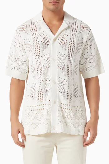 Arthur Button Down Shirt in Linen-blend