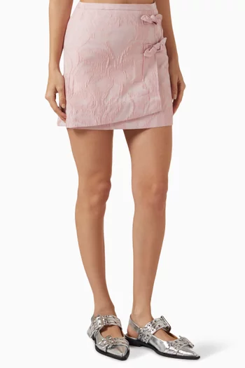 Textured Cloqué Mini Skirt