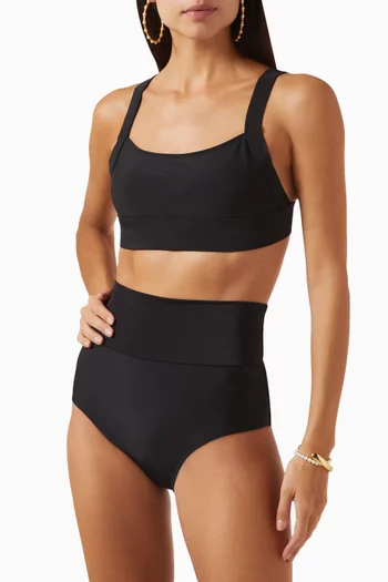 High-waist Bikini Set in Stretch-nylon