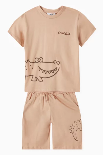 Crocodile T-shirt & Shorts Set