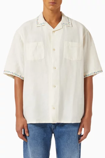 Spring Bouquet Shirt in Cotton & Linen