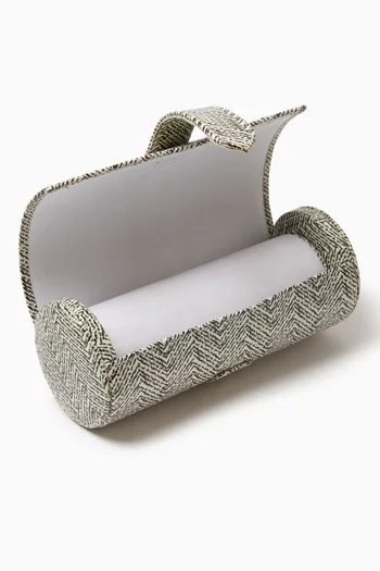 Marlow 3-watch Roll in Snakeskin-embossed Leather