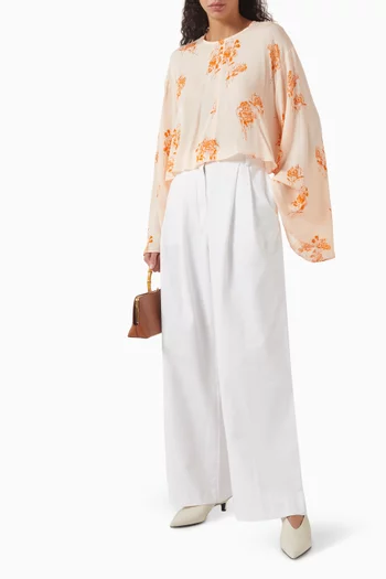 Becky Floral Top in Viscose