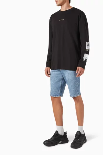 Multi Graphic T-shirt in Cotton-jersey