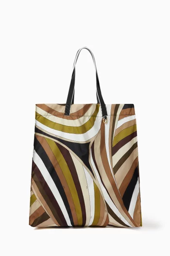 Yummy Iride-print Tote Bag in Nylon
