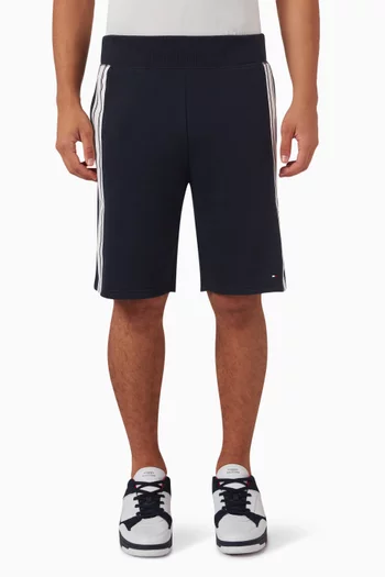 Logo Track Shorts in Cotton-blend