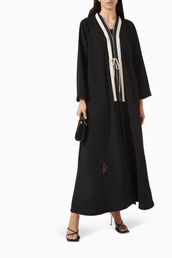 Tie-up Abaya in Crepe