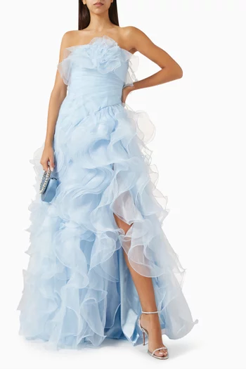 Ruffle Gown in Organza