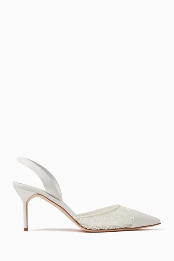 Capsli 70 Slingback Pumps in Lace
