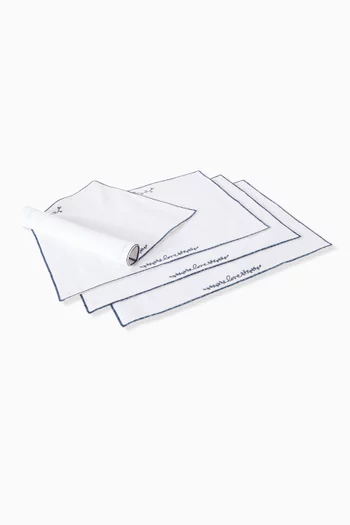 Mon Amour Placemat in Linen