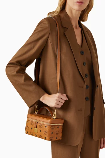 حقيبة مستحضرات تجميل روك ستار بنقشة فيزيتوس