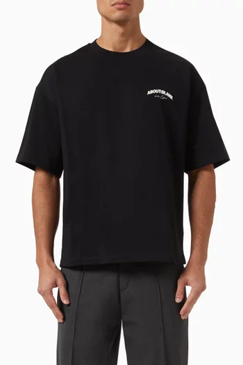 Arched Logo T-shirt in Cotton Jersey