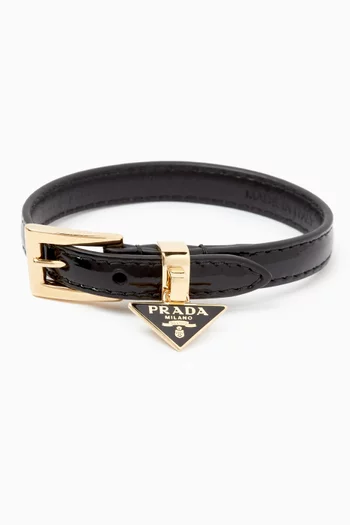 Logo Bracelet in Leather