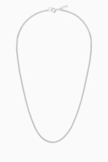 Mini Cuban Link Necklace in Sterling Silver