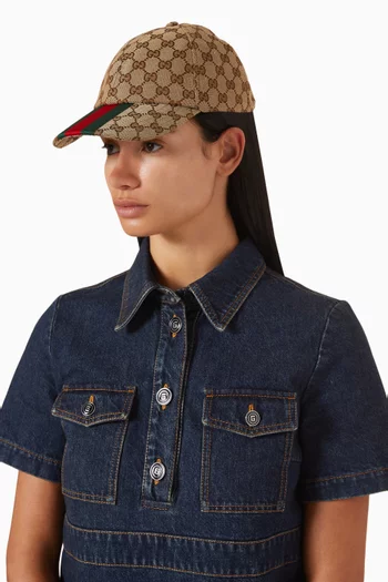 GG Baseball Hat in Canvas