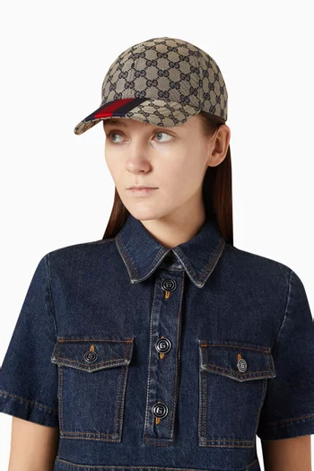 GG Baseball Hat in Canvas